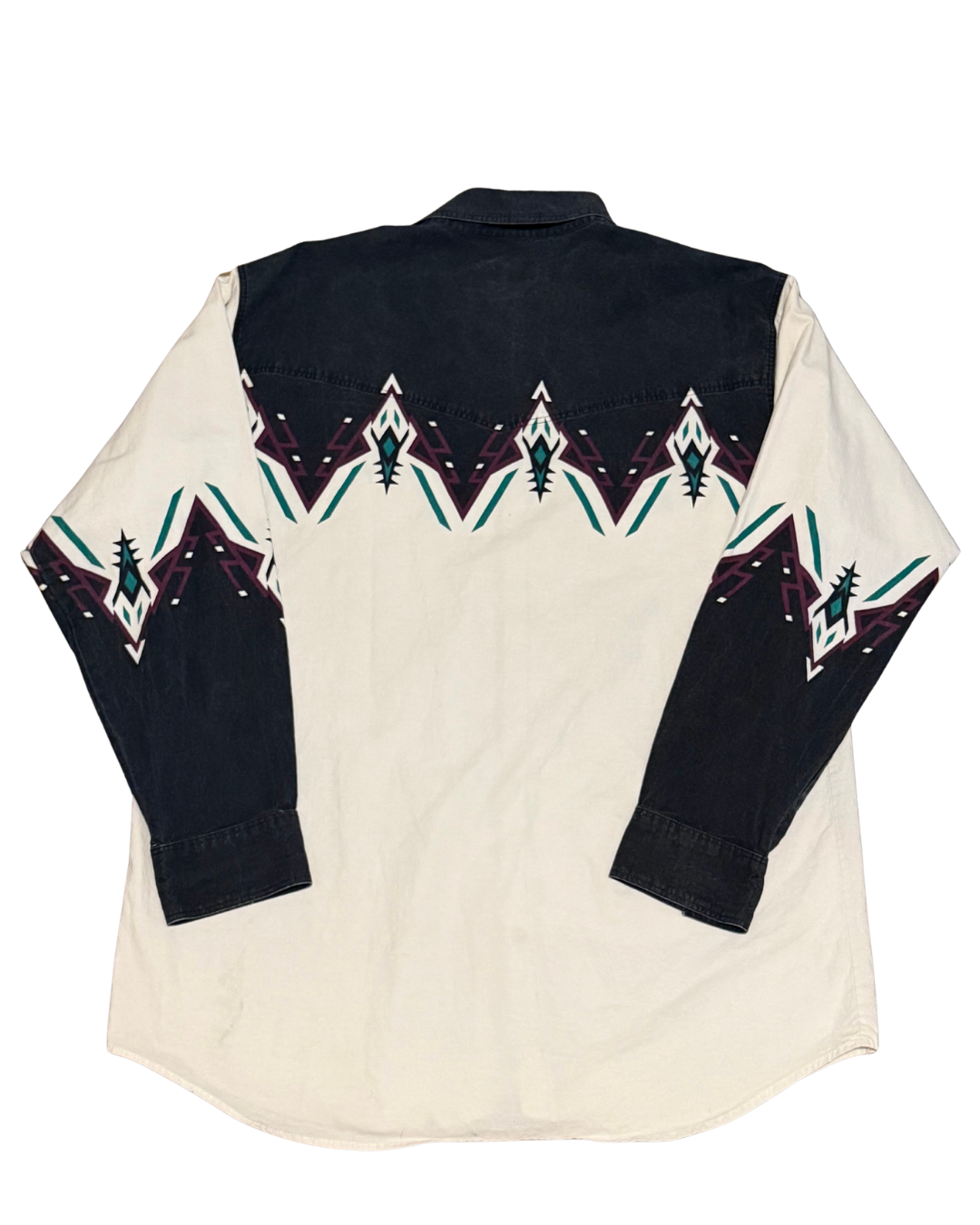 Vintage Express Rider Western Geometric Southwestern Print -XL