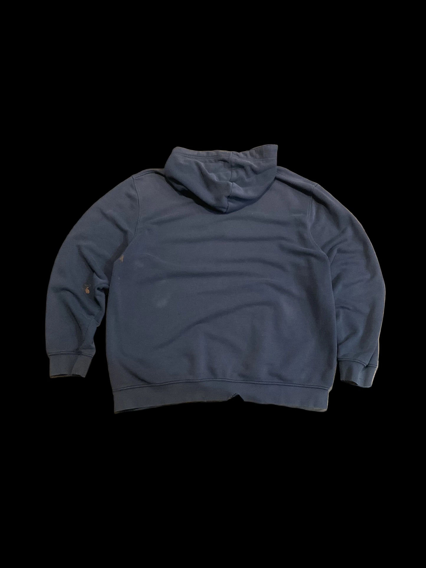 Y2K Nike navy distressed hoodie-XL