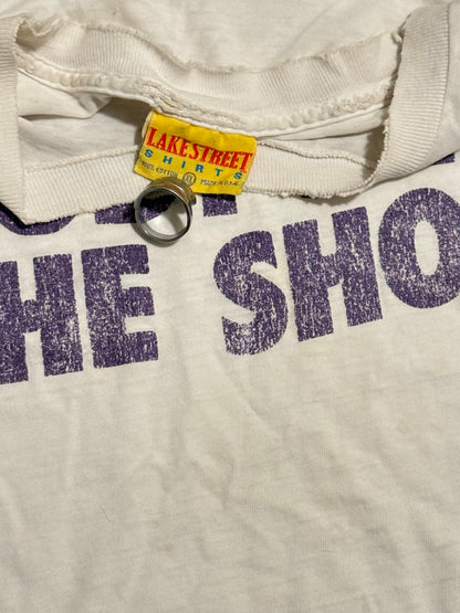Vintage white funny phrase “my other bodies in the shop” -XL