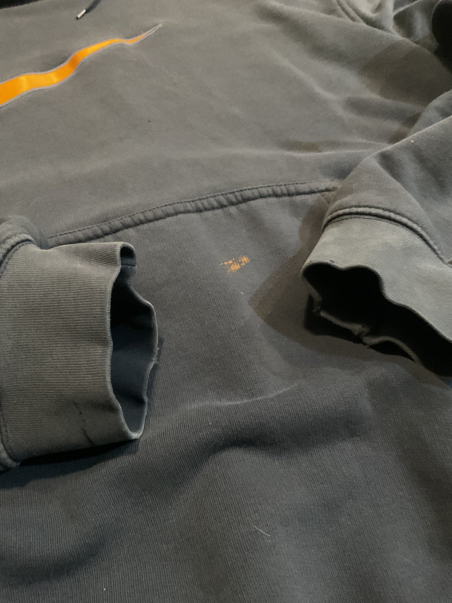 Y2K Nike navy distressed hoodie-XL