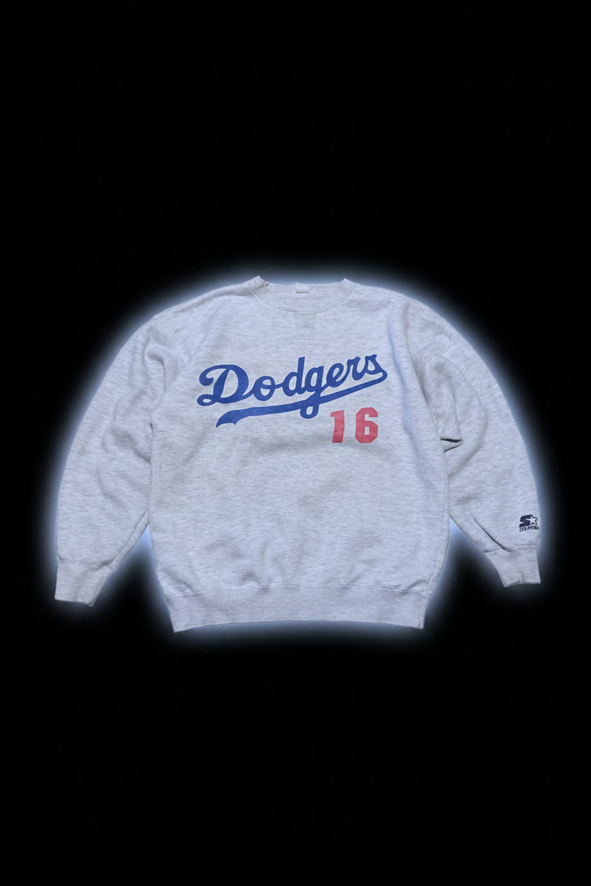 Vintage 90s Dodgers #16 Nomo Starter MLB 1995 Sweatshirt,XL Size Retro Style Classic,Vintage
