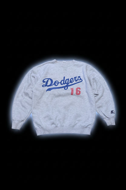 Vintage 90s Dodgers #16 Nomo Starter MLB 1995 Sweatshirt,XL Size Retro Style Classic,Vintage