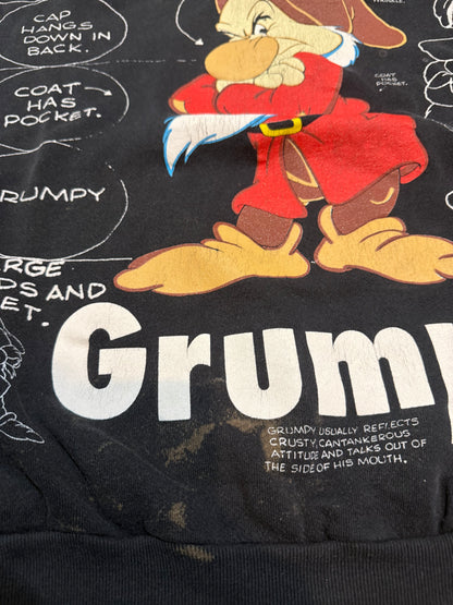 Disney Snow White & The Seven Dwarfs “Grumpy” Crewneck-XL