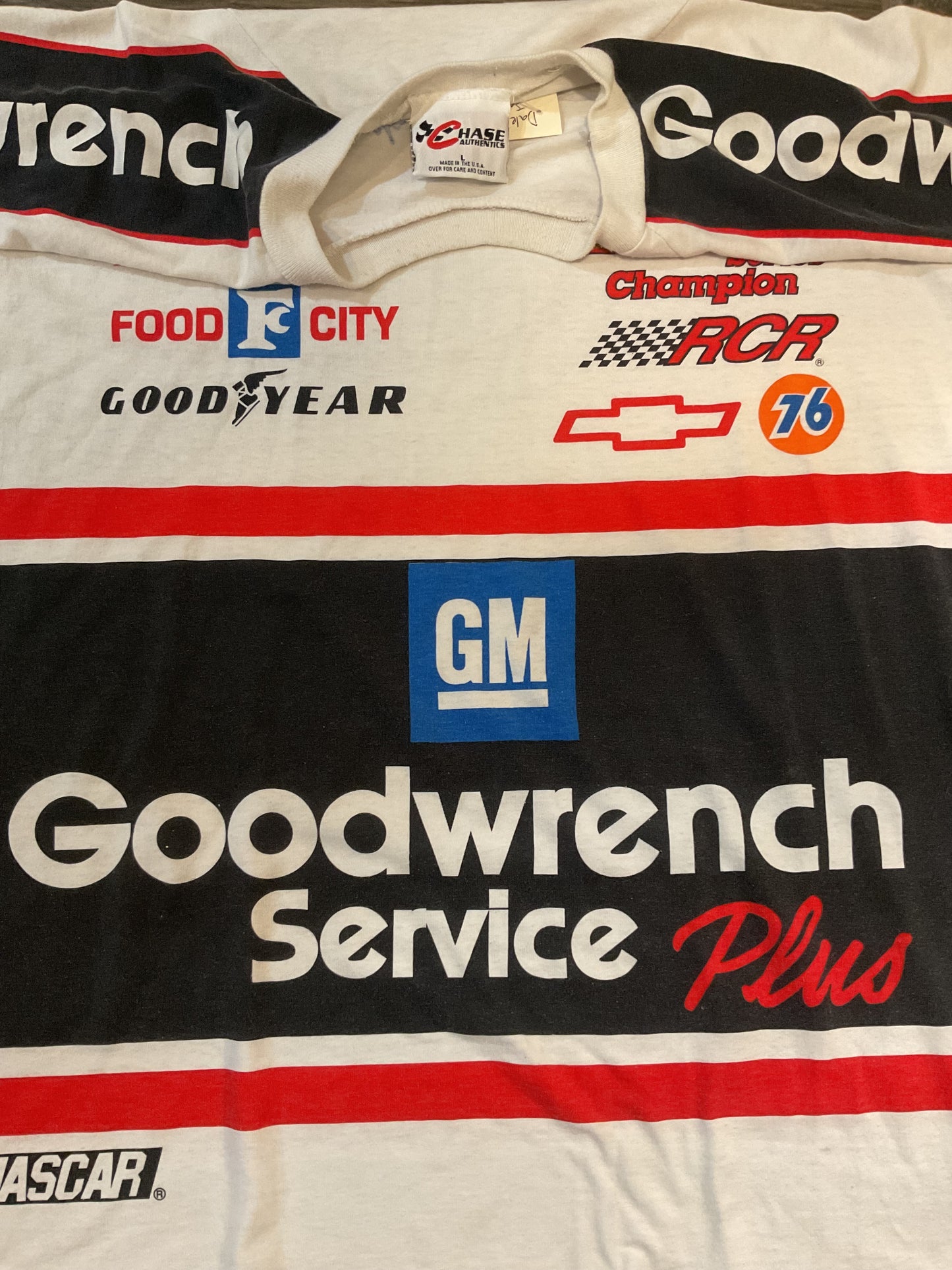 Vintage Dale Earnhardt Sr 90s jersey style tshirt-L
