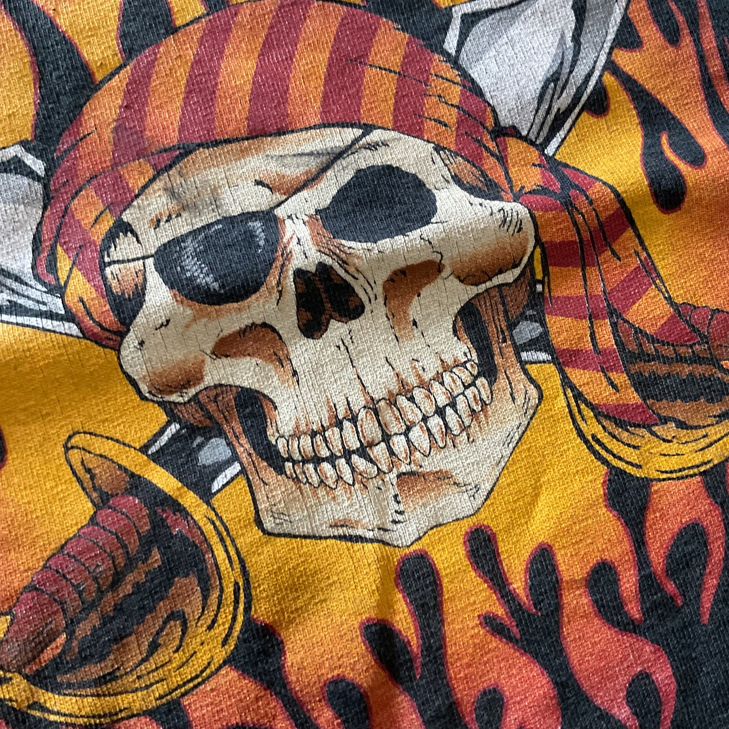 Vintage Pirate and flame good natural sun fade - L
