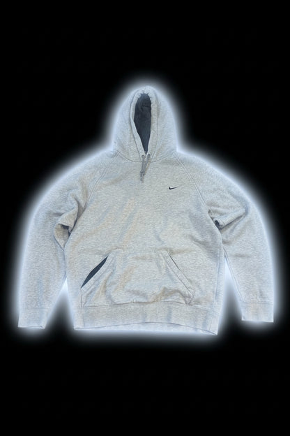 Grey 2000s Y2K Nike hoodie -XL