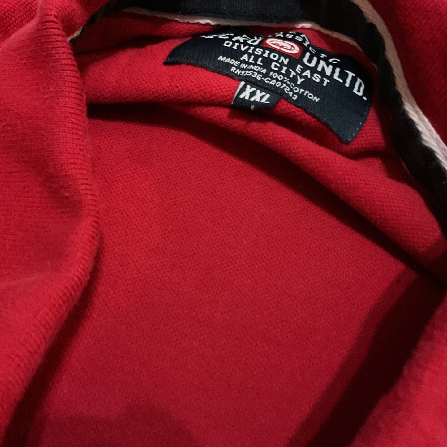 ECKO UNLTD red polo/rugby style - XXL