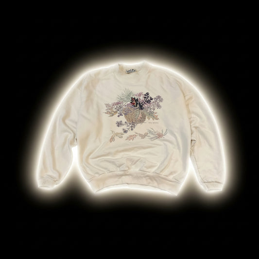 Vintage Northern Reflection floral Flower crewneck ￼- L