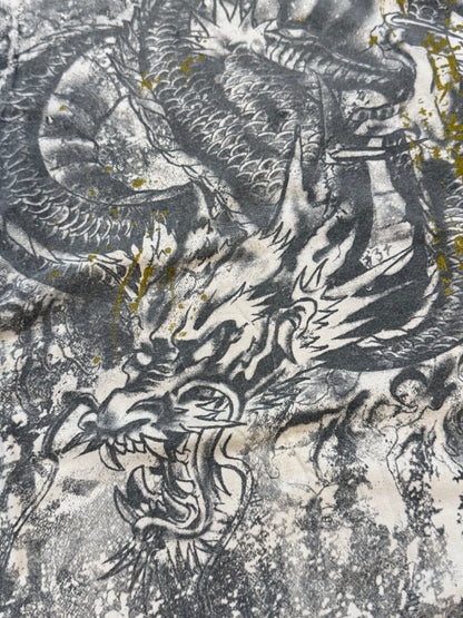 Affliction style Japanese dragon all over print –M