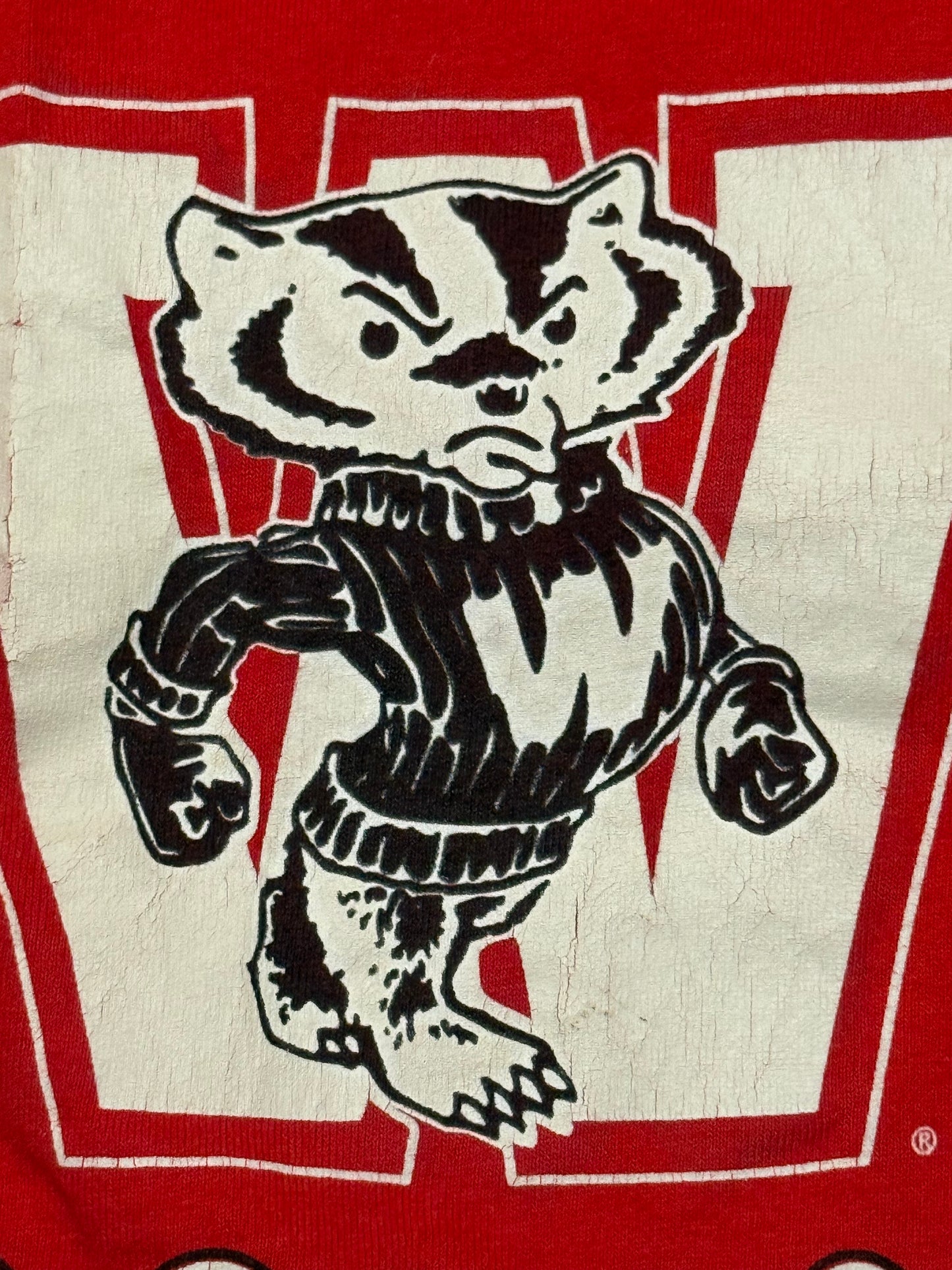 Vintage single stitch Wisconsin Badgers -XL ￼