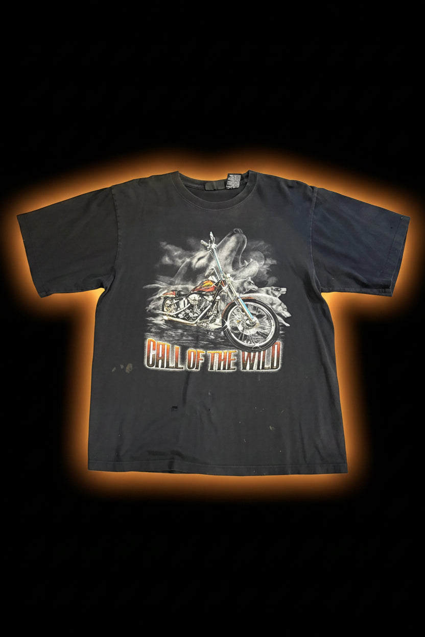 Wolf motorcycle no boundaries black size medium