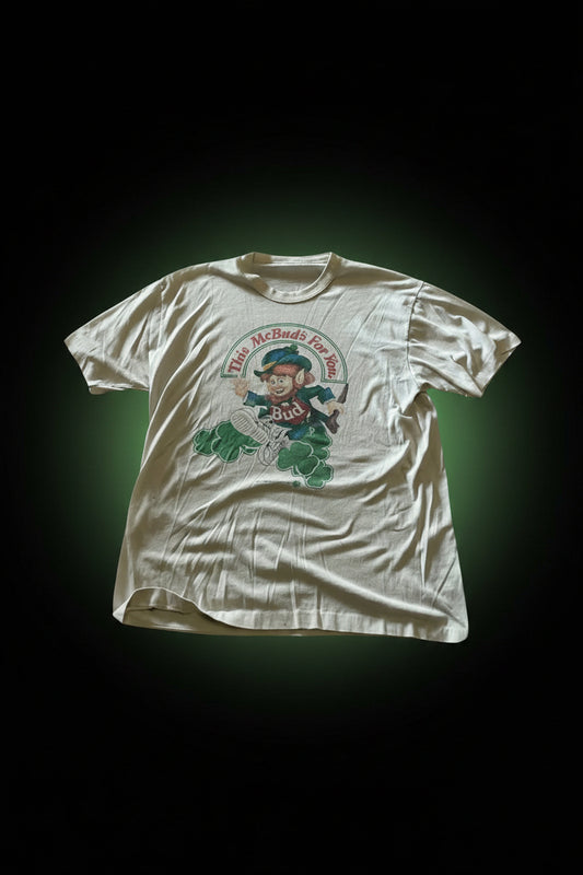 Vtg 1989 Budweiser LEPRECHAUN T-shirt - XL