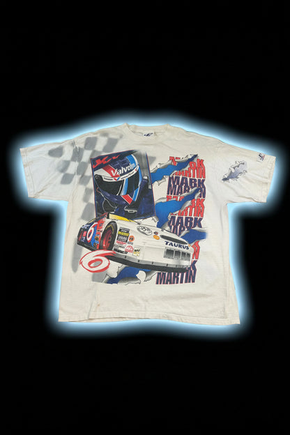 Vintage Logo Authentic 1998 Mark Martin NASCAR AOP -XL