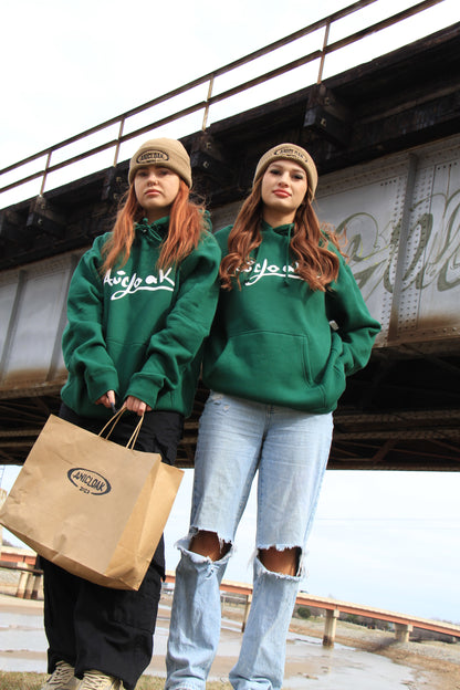Nature Fern green ANICLOAK Puff Print Heavyweight Hoodie