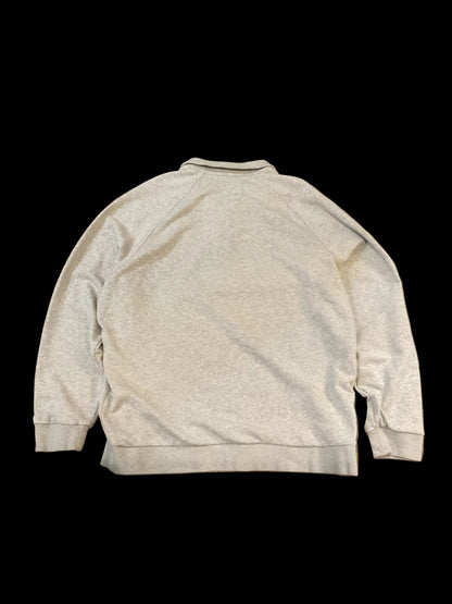 Vintage Oak Tree Argyle Quarter zip-pullover Sweatshirt size -XL