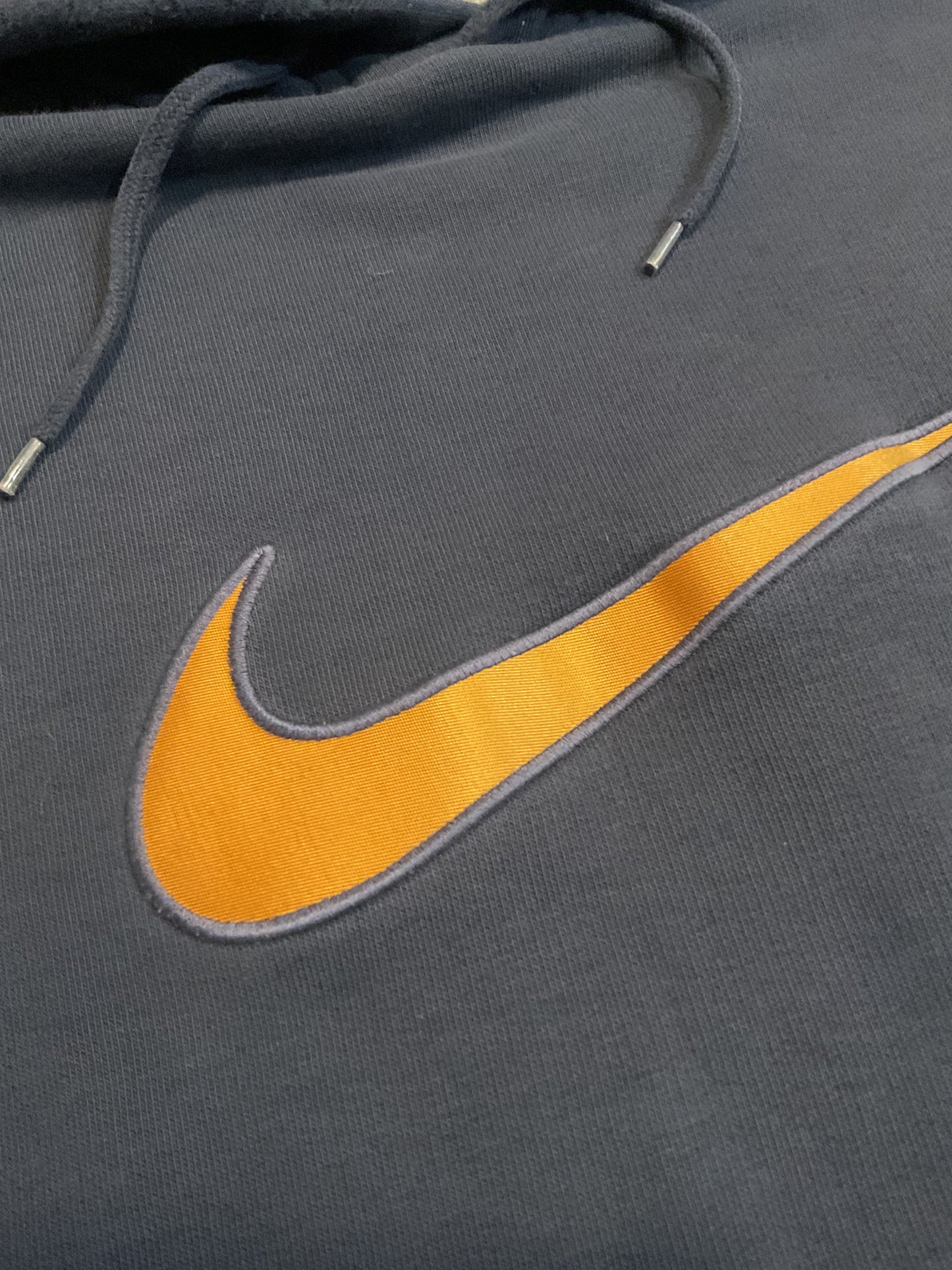 Y2K Nike navy distressed hoodie-XL