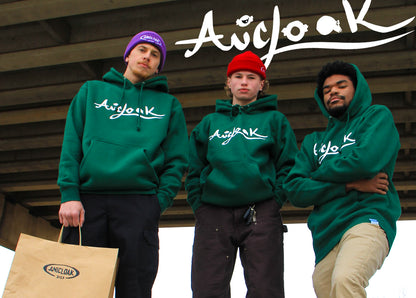 Nature Fern green ANICLOAK Puff Print Heavyweight Hoodie