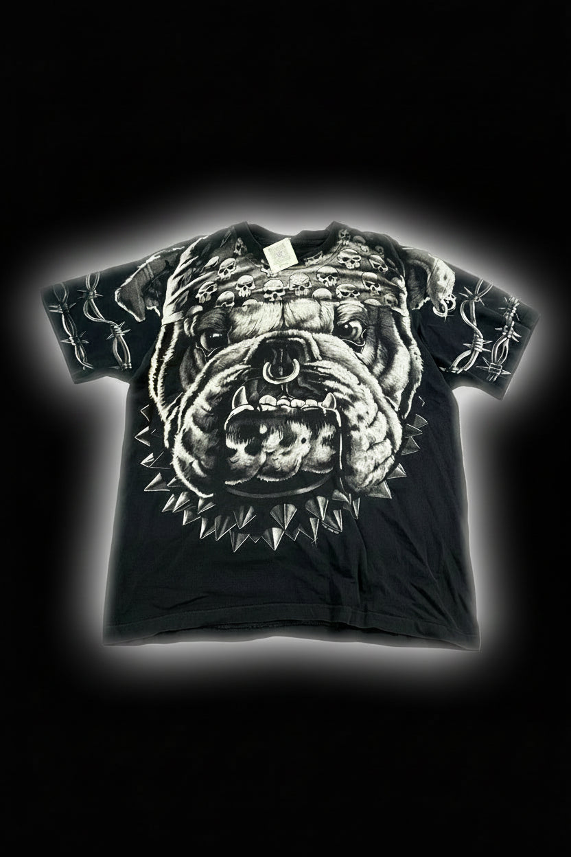 Liquid Blue gangster Bulldog black AOP-XL