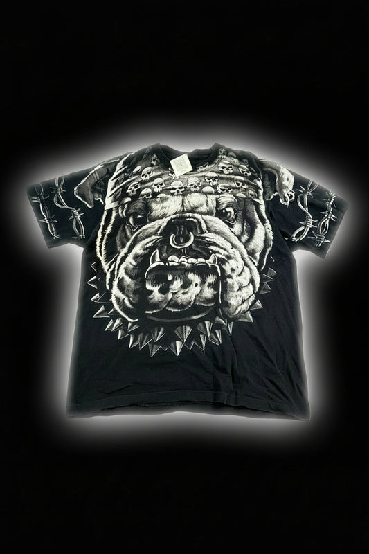 Liquid Blue gangster Bulldog black AOP-XL