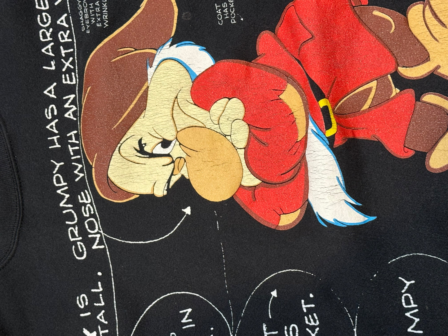 Disney Snow White & The Seven Dwarfs “Grumpy” Crewneck-XL