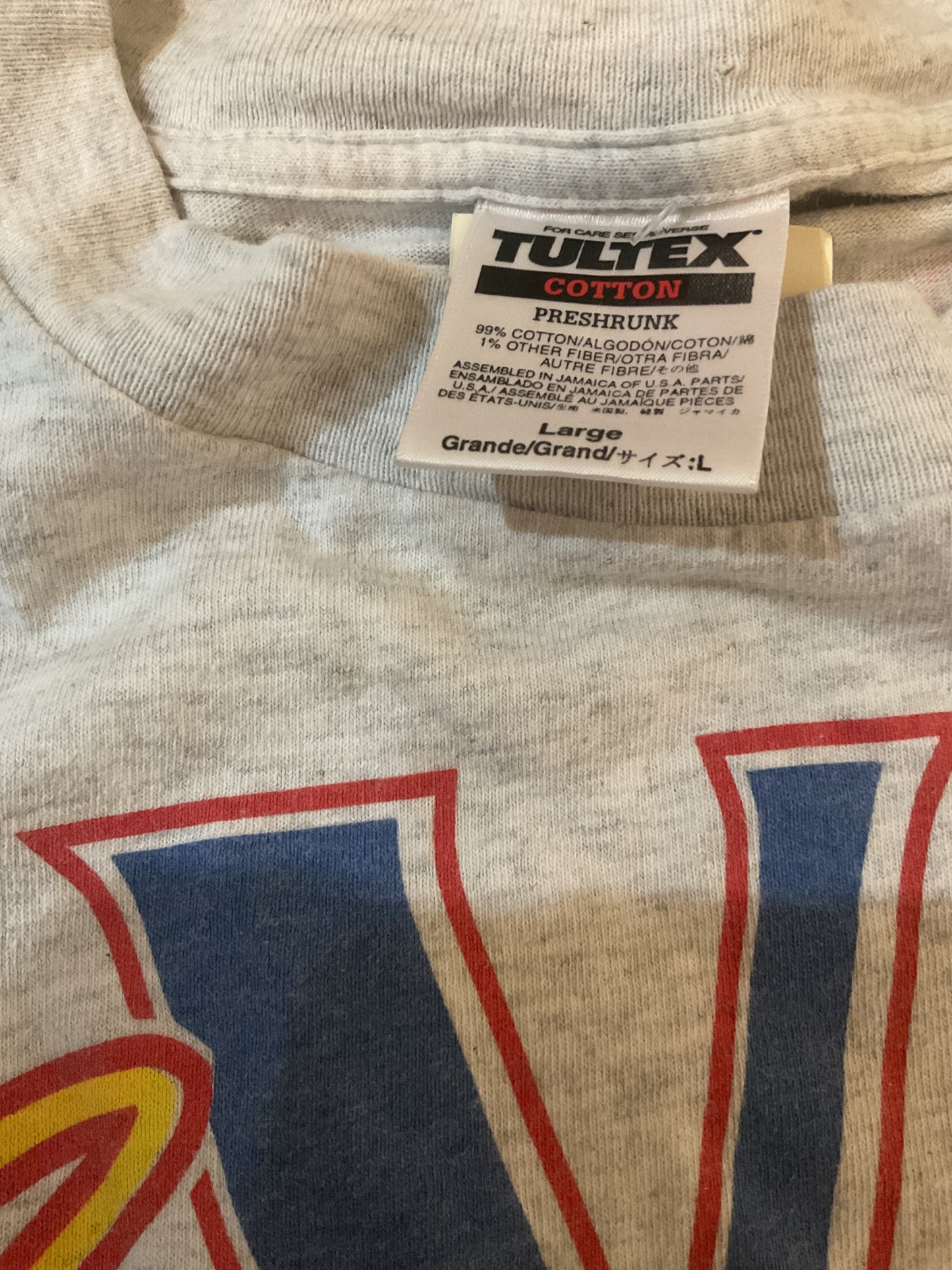 ￼ Vintage 1998 NASCAR Ernie Irvin all over print SKITTLES sponsor SZ-Large