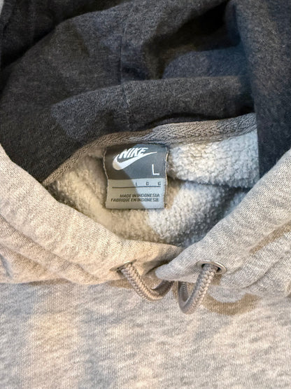 Grey 2000s Y2K Nike hoodie -XL