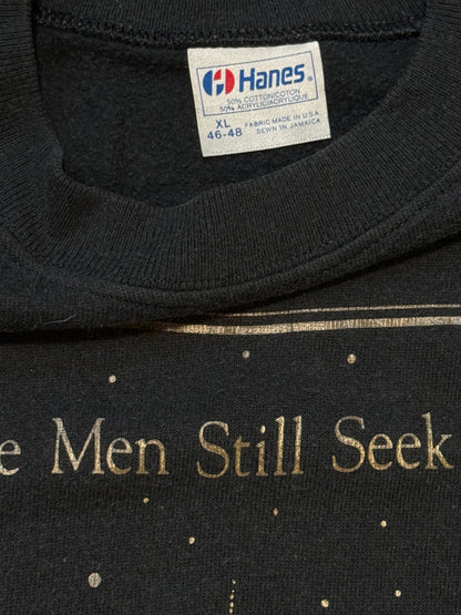 Wise men still seek him black (Jesus crewneck)-XL