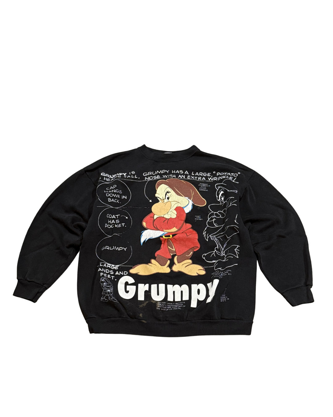 Disney Snow White & The Seven Dwarfs “Grumpy” Crewneck-XL