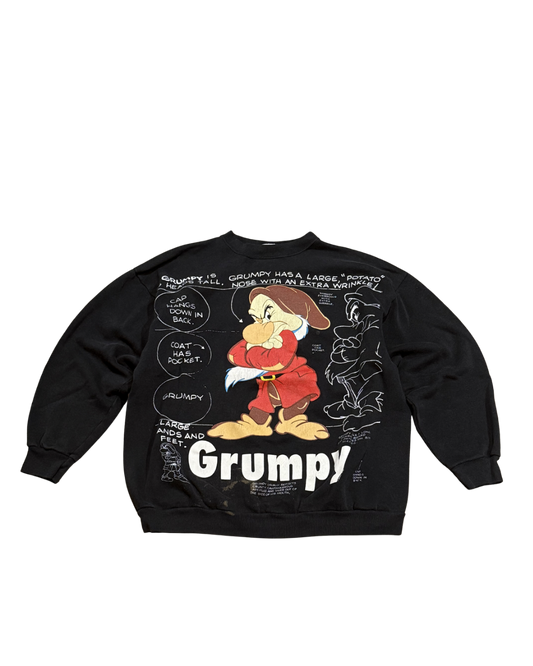 Disney Snow White & The Seven Dwarfs “Grumpy” Crewneck-XL