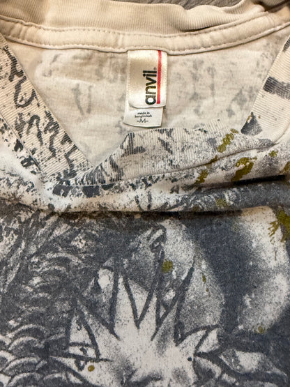 Affliction style Japanese dragon all over print –M