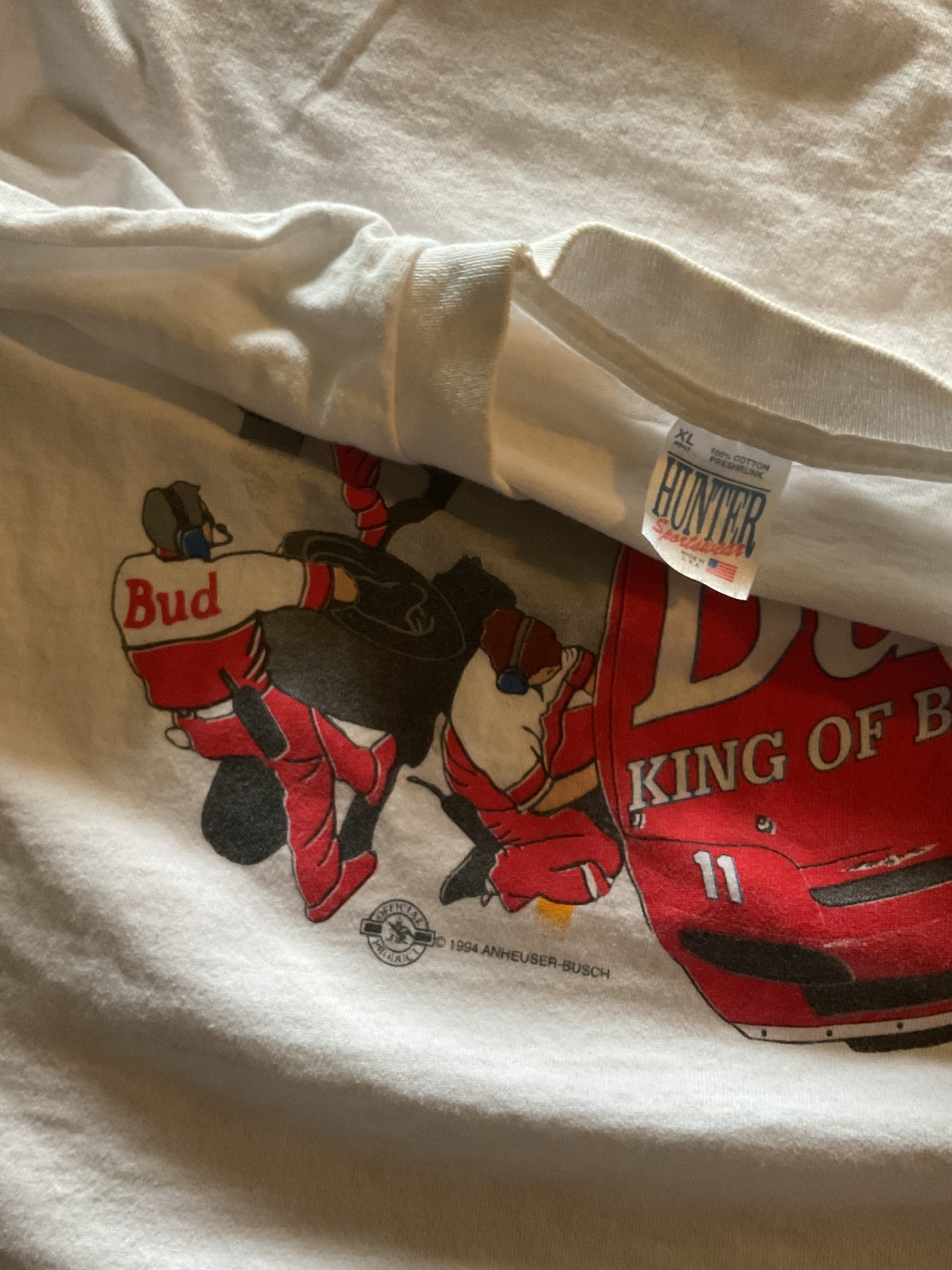 Vintage Bill Elliot Budweiser NASCAR 1994 pit stop limited edition-XL