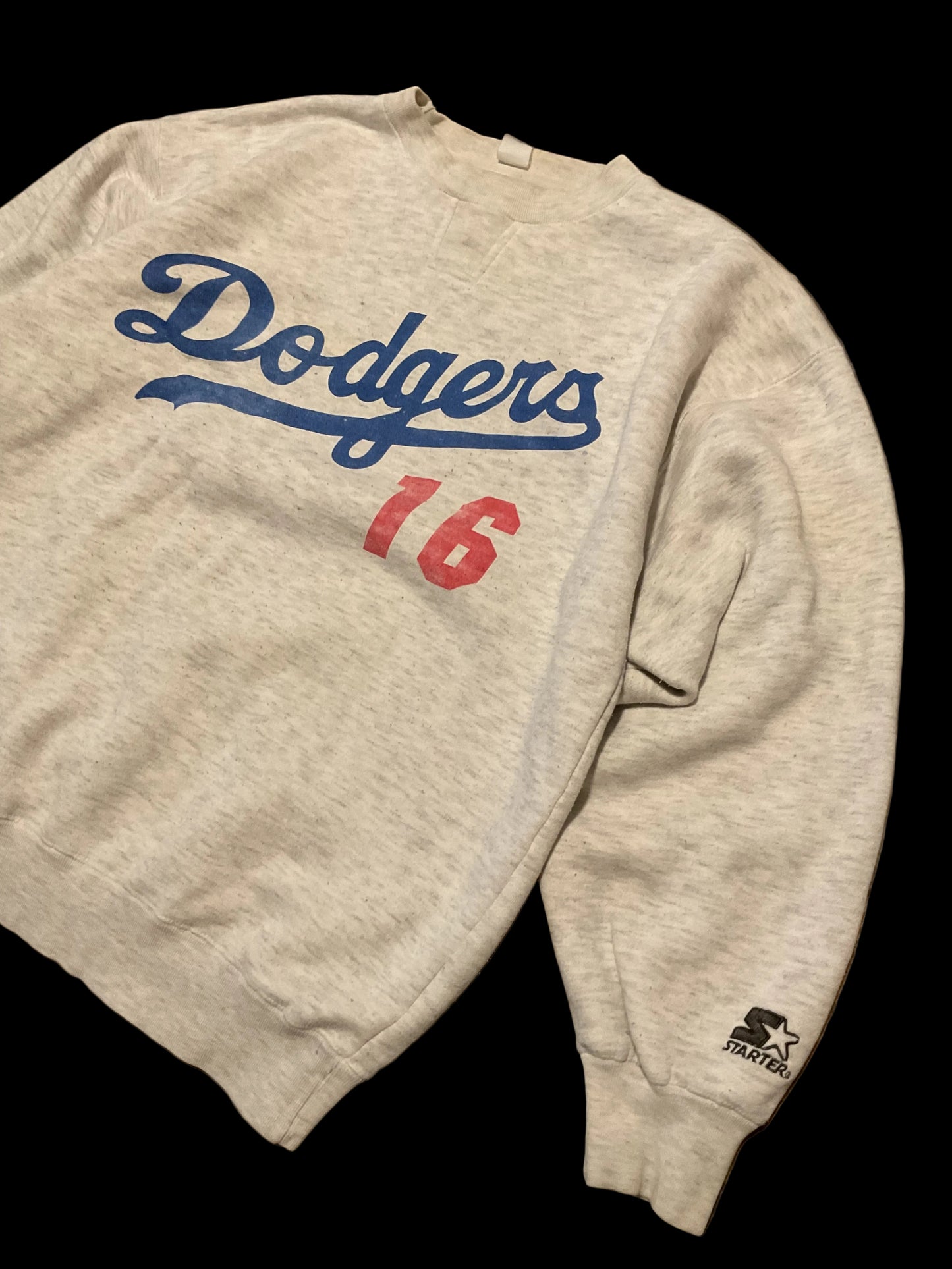Vintage 90s Dodgers #16 Nomo Starter MLB 1995 Sweatshirt,XL Size Retro Style Classic,Vintage