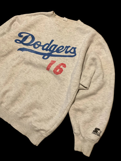 Vintage 90s Dodgers #16 Nomo Starter MLB 1995 Sweatshirt,XL Size Retro Style Classic,Vintage