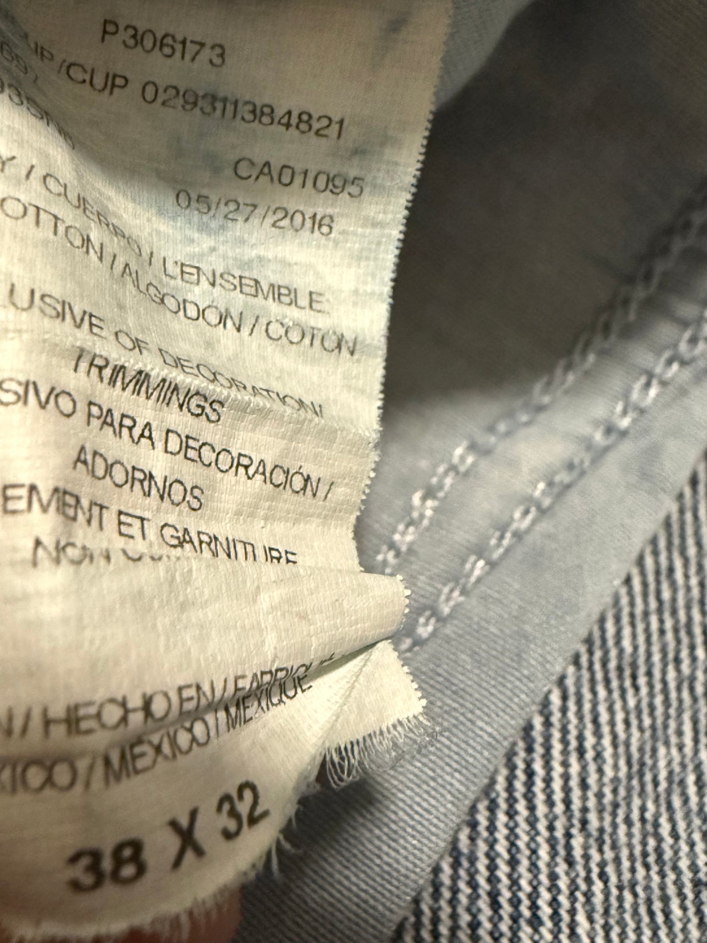 2000s dickies denim blue jeans, 38/32
