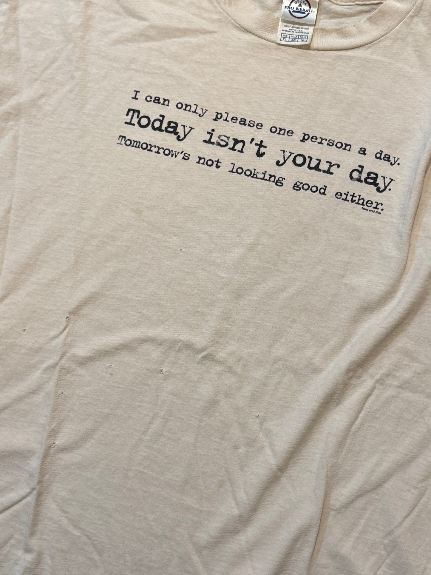 2000s white Delta joke, humor grungy text. -XL