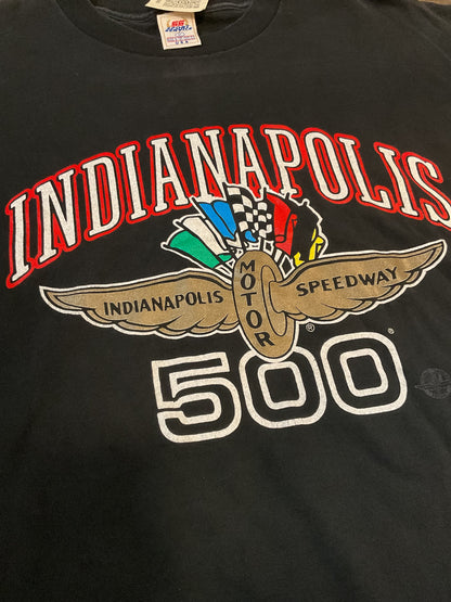 Vintage  SS Apparel Indianapolis 500 Motor Speedway graphic T shirt- XL