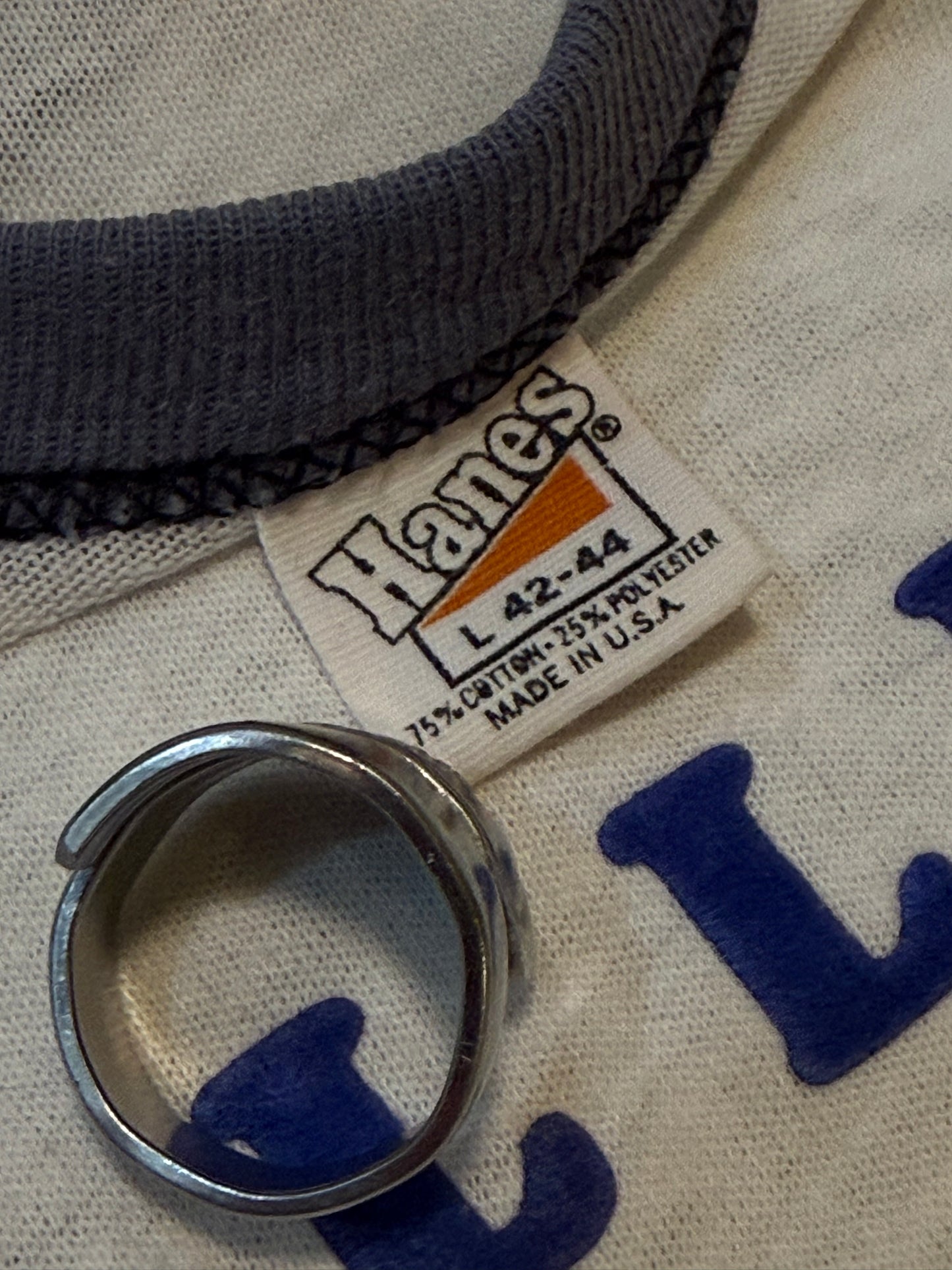 1970’s Hanes DILLIGAS Spell Out Ringer-L