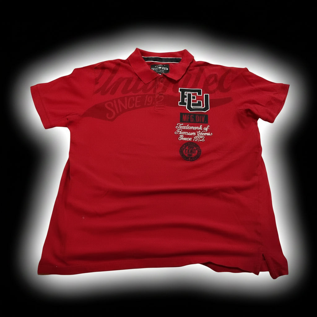 ECKO UNLTD red polo/rugby style - XXL