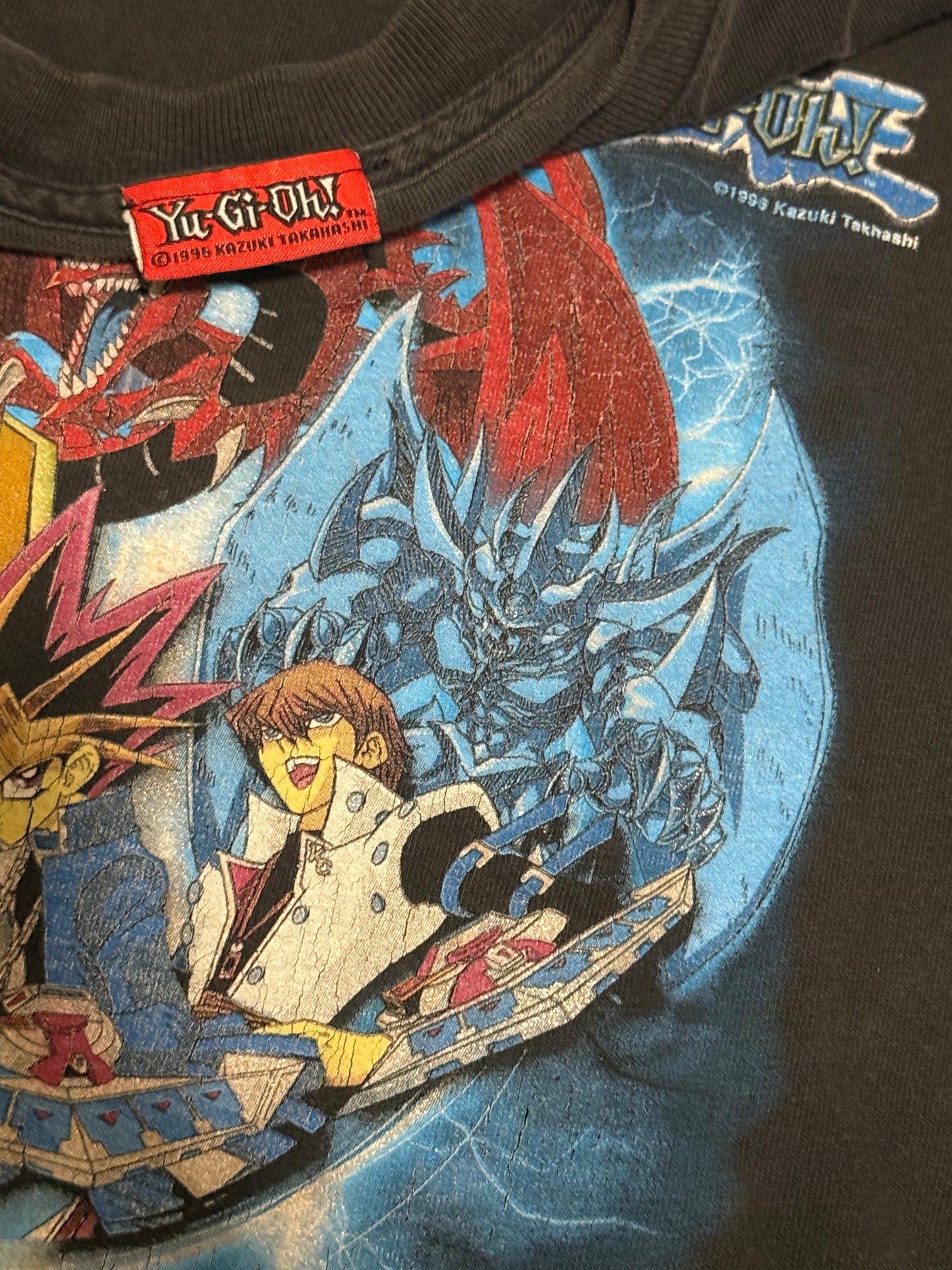 Vintage Youth Small Yu-Gi-Oh Egyptian God Cards T-Shirt