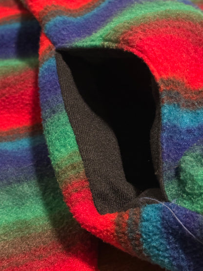 Vintage Obermeyer Boulder Striped Fleece Snap Pullover Men’s-L