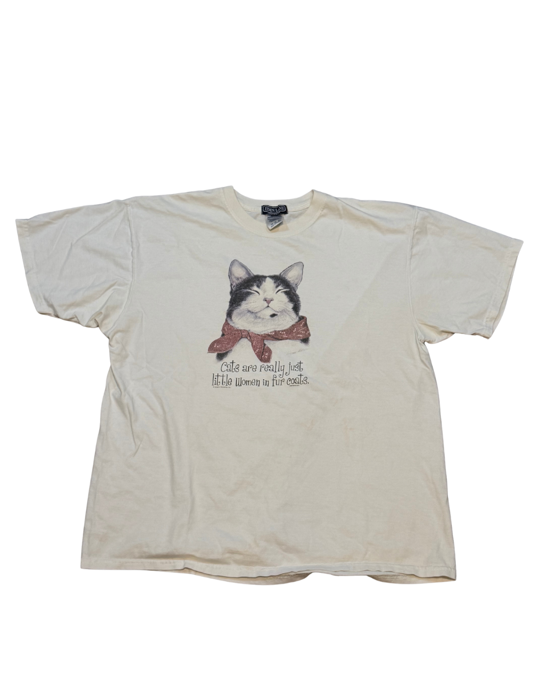 90s “ cats are really just little women in fur coats”-XL