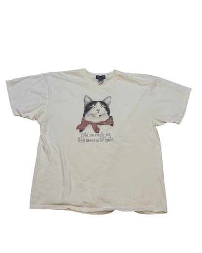 90s “ cats are really just little women in fur coats”-XL