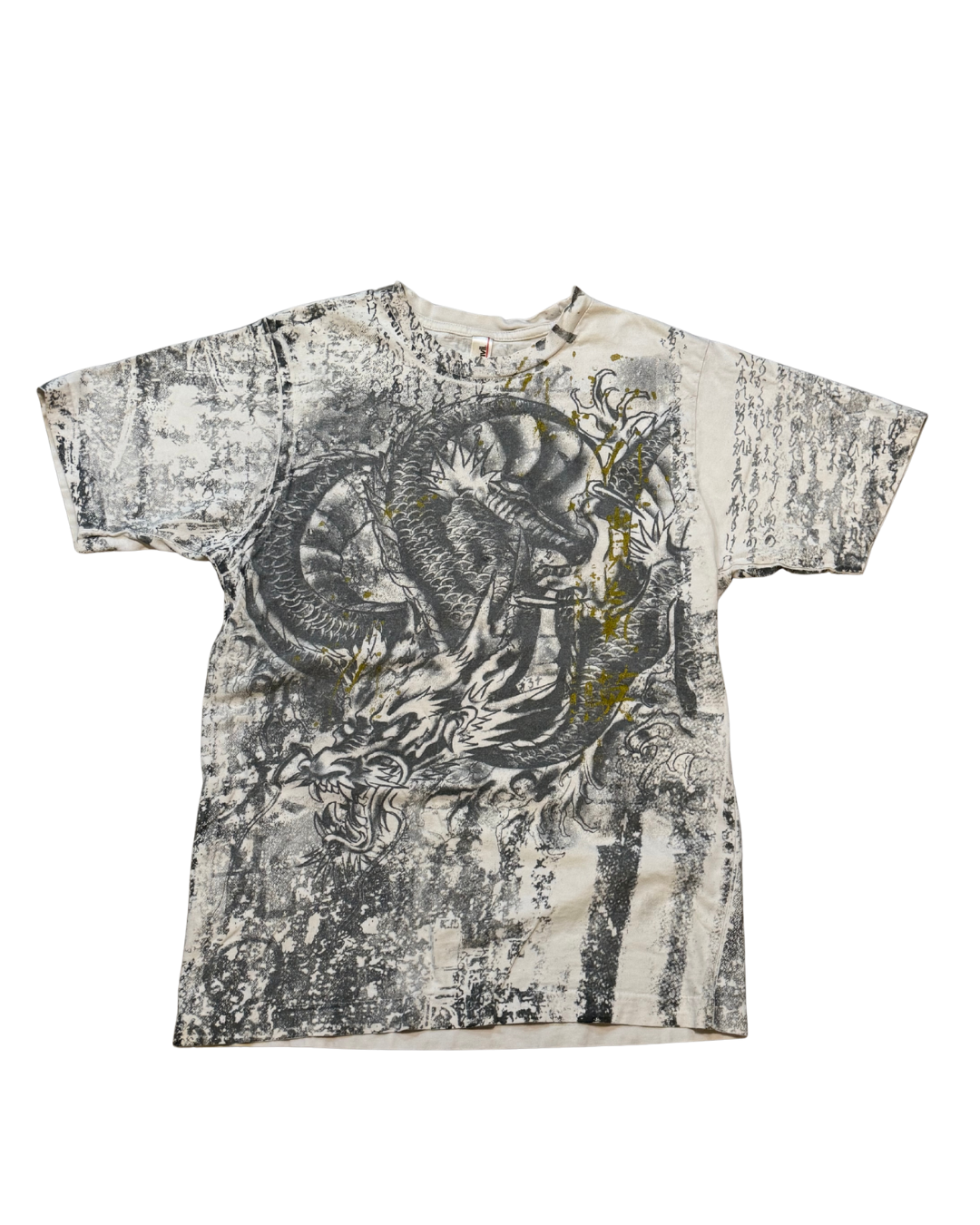 Affliction style Japanese dragon all over print –M