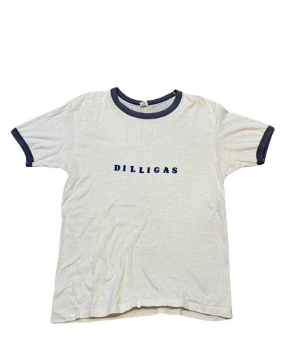 1970’s Hanes DILLIGAS Spell Out Ringer-L