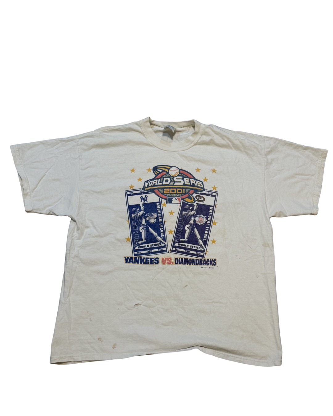 2001 white Yankees vs. Diamondbacks-XL