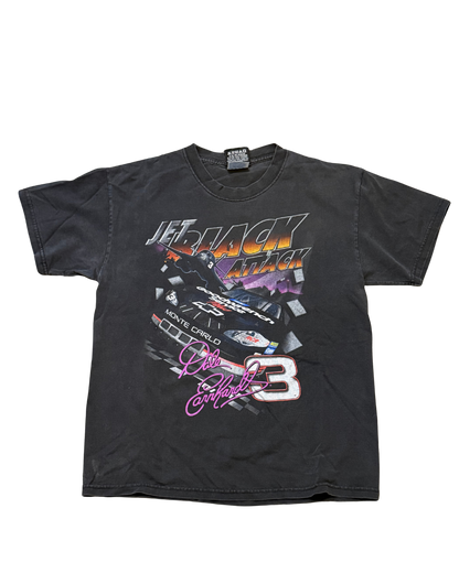 Vintage Chase Authentics rare Dale Earnhardt jet black attack NASCAR T-shirt -Medium