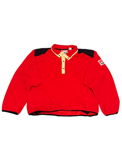 Vintage Marlboro Adventure team, red fleece snap Pullover-L