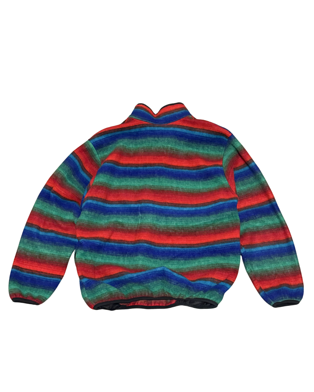 Vintage Obermeyer Boulder Striped Fleece Snap Pullover Men’s-L