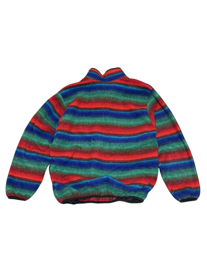 Vintage Obermeyer Boulder Striped Fleece Snap Pullover Men’s-L