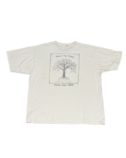 Vintage Distressed thrashed y2k “ozone alert, protect our planet” men’s XL